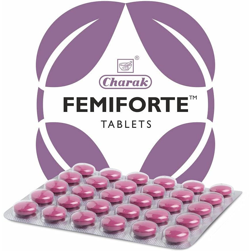 Charak Pharma Femiforte Tablet For White Discharge - 30 Tablets (Pack Of 2)