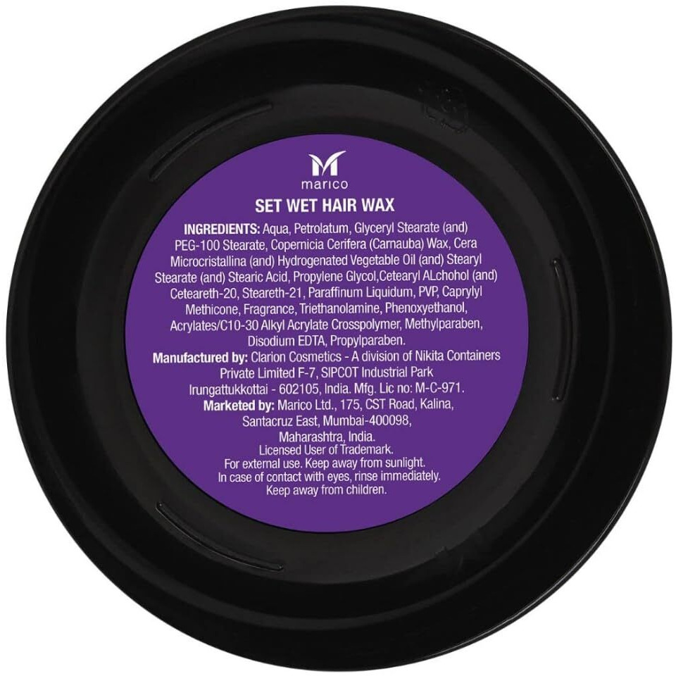 Set Wet Hair Wax For Men - Matte Wax, 60G | Matte Look, Strong Hold, Restylable Anytime, Easy Wash Off | No Paraben, No Sulphate, No Alcohol