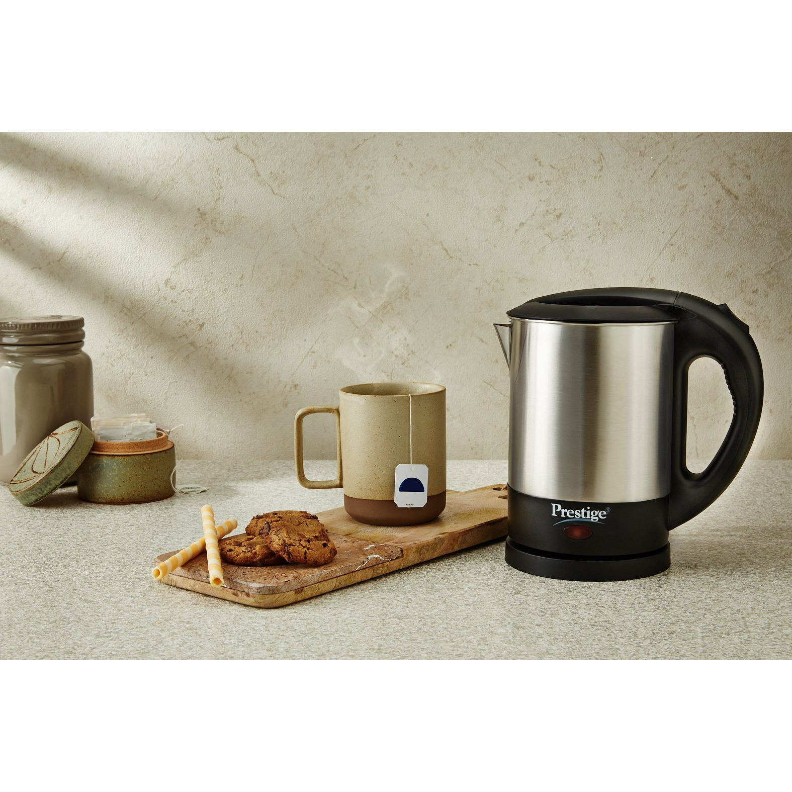 Prestige Electric Kettle Pkss (1350 Watts) 1.0Ltr-Stainless Steel,1 Liter