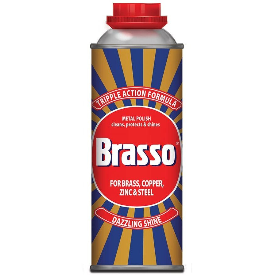 Brasso Metal Polish 500Ml | For Brass, Copper, Zinc & Steel | Cleans, Protects & Shines Metal Surfaces