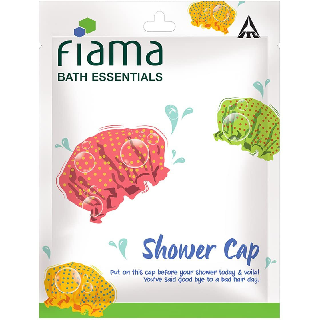 Fiama Bath Essentials Shower Cap, 1 Piece, Hair Cap For Bathing, Hair Protection