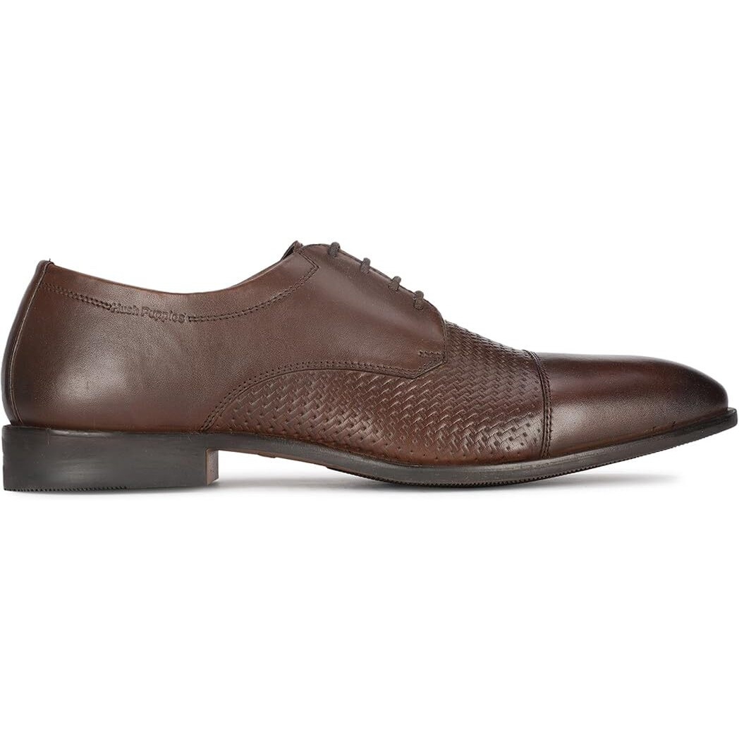 Hush Puppies Mens Deen Derby 1 Brown Uniform Dress Shoe - 7 Uk (8246990)