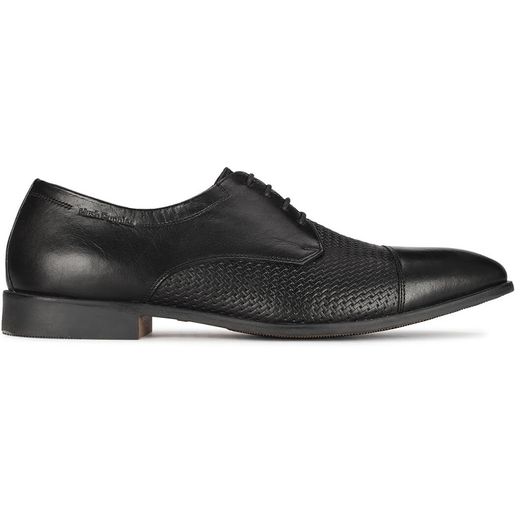 Hush Puppies Mens Deen Derby 1 Black 1 Uniform Dress Shoe - 8 Uk (8246890)