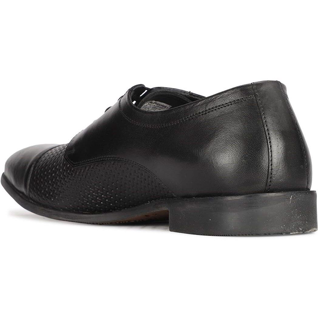 Hush Puppies Mens Deen Derby 1 Black 1 Uniform Dress Shoe - 8 Uk (8246890)
