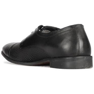 Hush Puppies Mens Deen Derby 1 Black 2 Uniform Dress Shoe - 9 Uk (8244990)