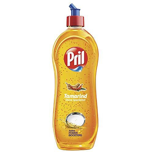 Pril Tamarind Shine Specialist 750 Ml | Insta Clean | With Visible Active Power Boosters That Bursts While Scrubbing Giving Abrasion To Clean Better | Zero White Residue