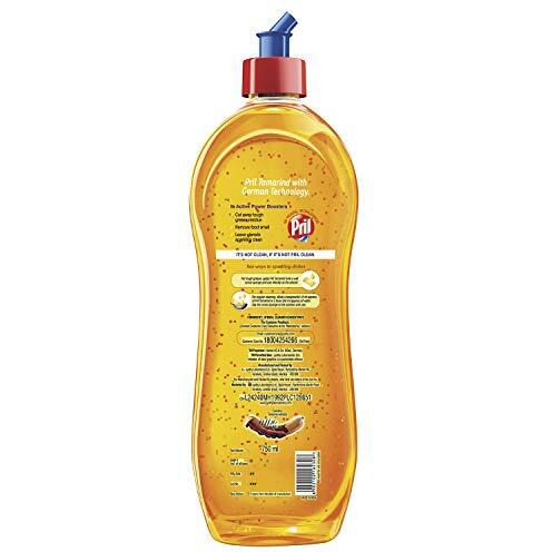 Pril Tamarind Shine Specialist 750 Ml | Insta Clean | With Visible Active Power Boosters That Bursts While Scrubbing Giving Abrasion To Clean Better | Zero White Residue