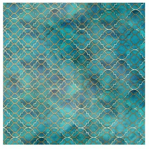 Little Birdie Gift Wrapping Paper Sheets Moroccan Double Trellis Aqua Shimmer 20 X 30Inch 8 Sheets |Gift Papers For Packaging |Gift Covers Wrapper Roll | Colorful Wrapping Paper | 1 Designs X 8