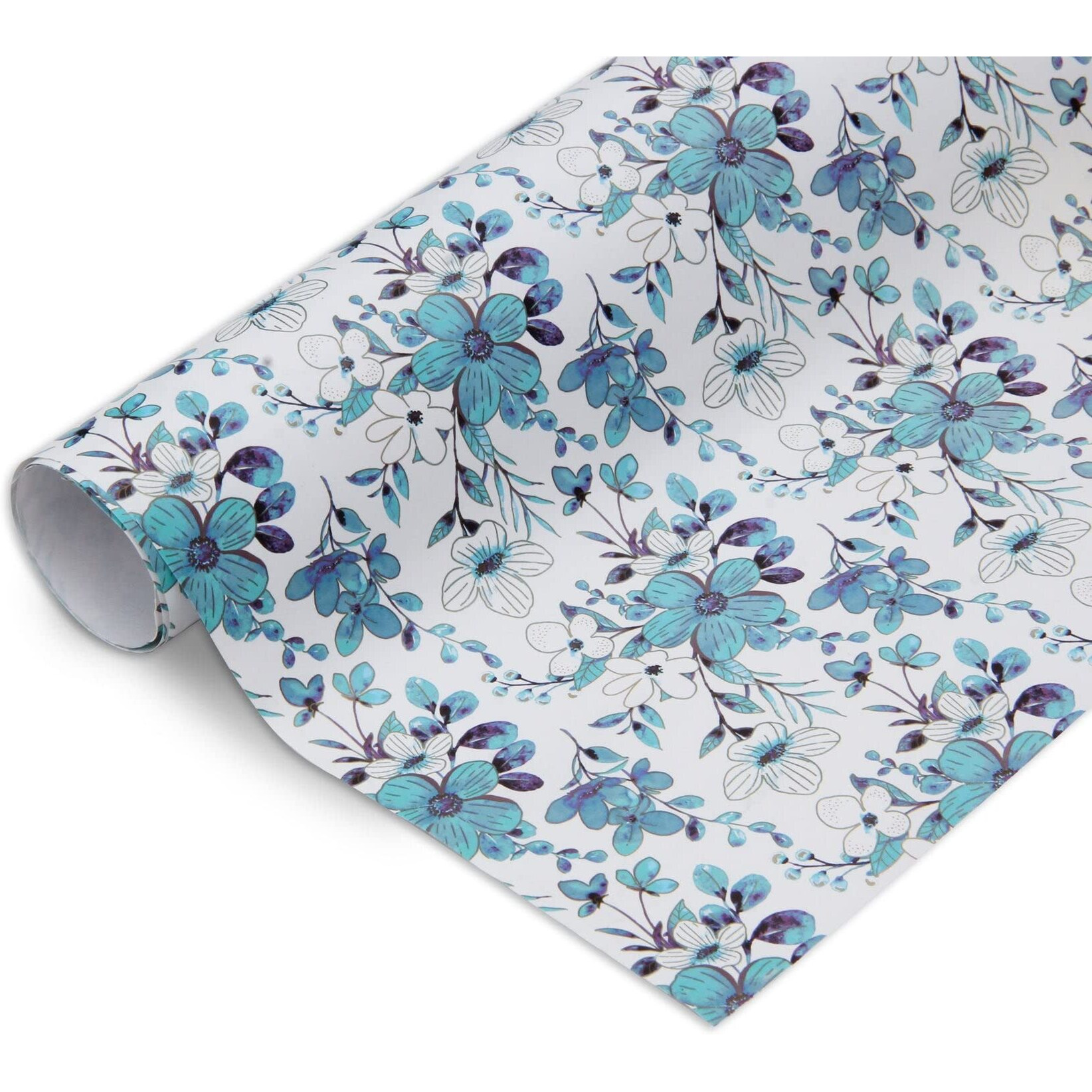 Little Birdie Gift Wrapping Paper Sheets Wild Flora Aqua Shimmer 20 X 30Inch 8 Sheets |Gift Papers For Packaging |Gift Covers Wrapper Roll | Colorful Wrapping Paper | 1 Designs X 8