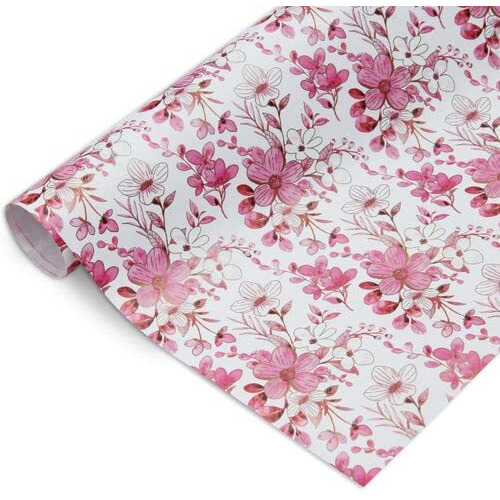 Little Birdie Gift Wrapping Paper Sheets Floral Swirl Rosy Notes 20 X 30Inch 8 Sheets |Gift Papers For Packaging |Gift Covers Wrapper Roll | Colorful Wrapping Paper | 1 Designs X 8