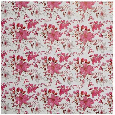 Little Birdie Gift Wrapping Paper Sheets Floral Swirl Rosy Notes 20 X 30Inch 8 Sheets |Gift Papers For Packaging |Gift Covers Wrapper Roll | Colorful Wrapping Paper | 1 Designs X 8