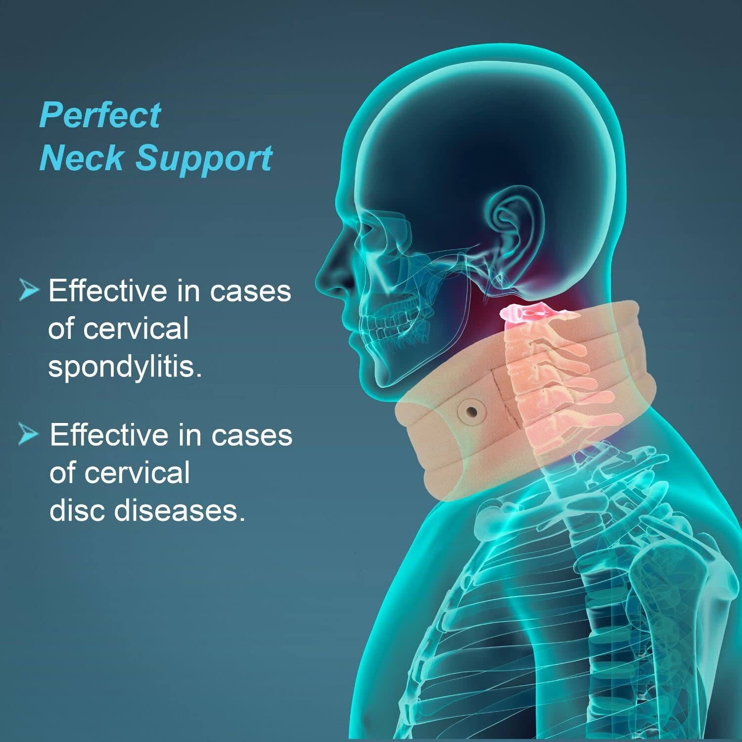 Tynor Cervical Collar Soft With Support, For Neck Support & Pain Relief | For Post-Surgery, Injury & Arthritis | Soft Comfortable & Durable For Men & Women | Pack Of 1 (Beige, Large)