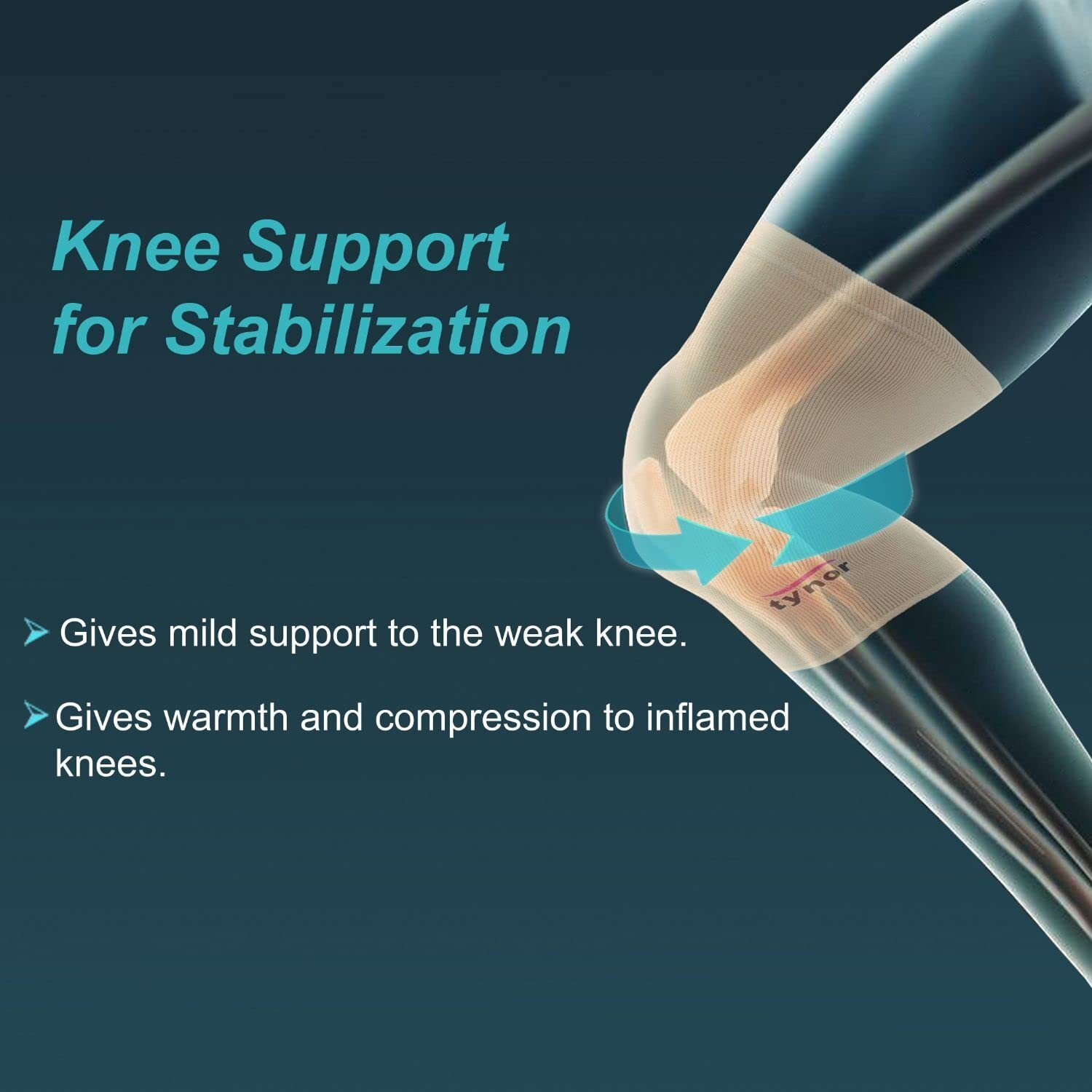 Tynor Knee Cap, Beige, Medium, Pack Of 2