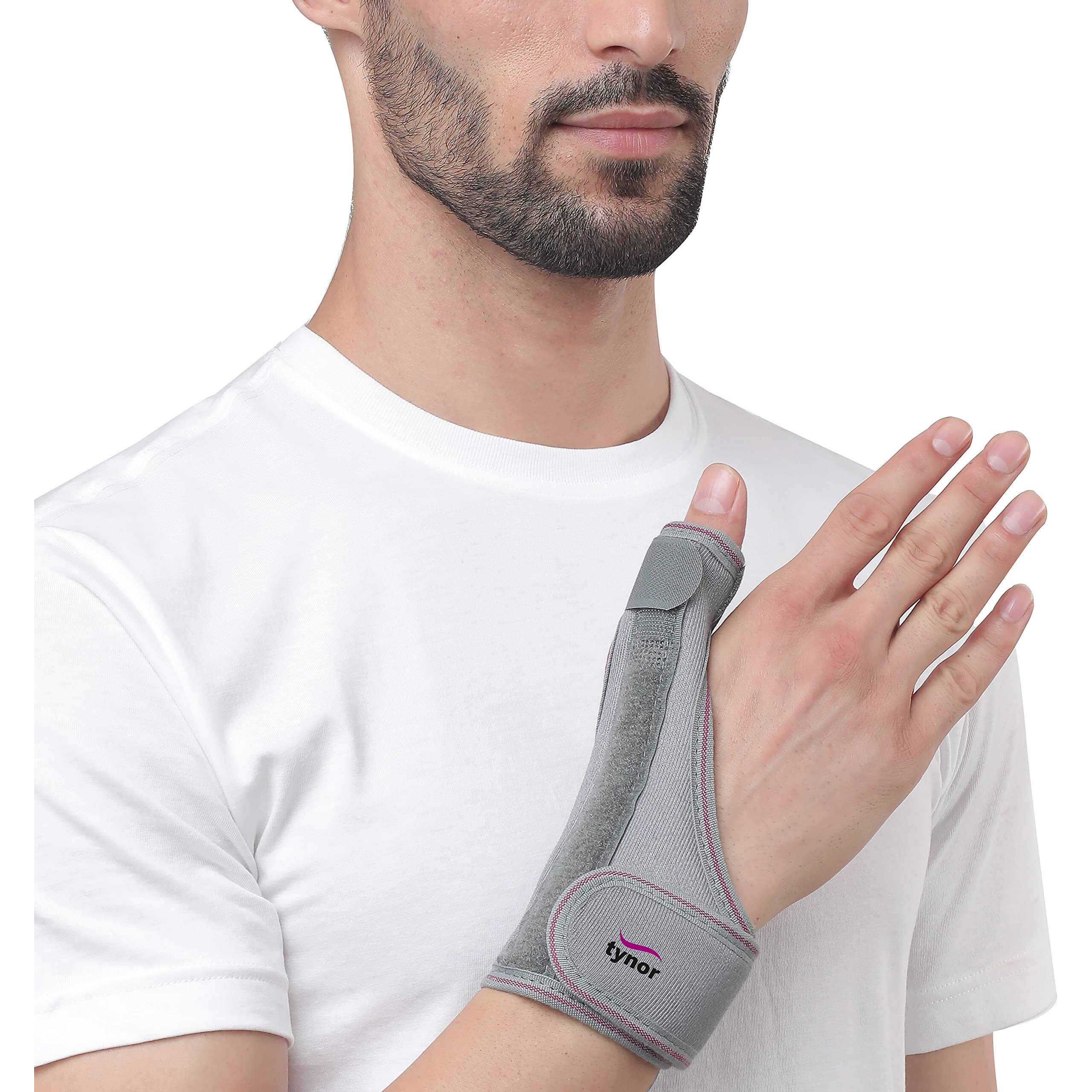 Tynor Thumb Spica Splint, Grey, Universal Size, 1 Unit