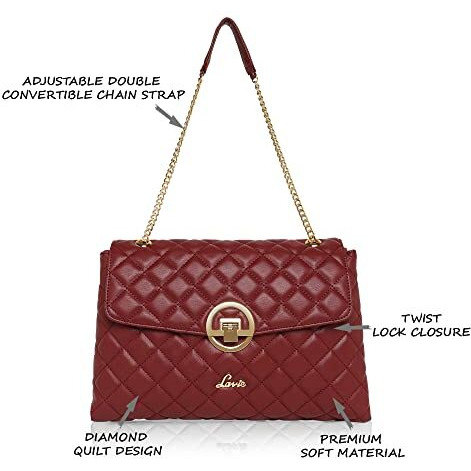 Lavie Quilt Eden Women's Flap Satchel (Wine)