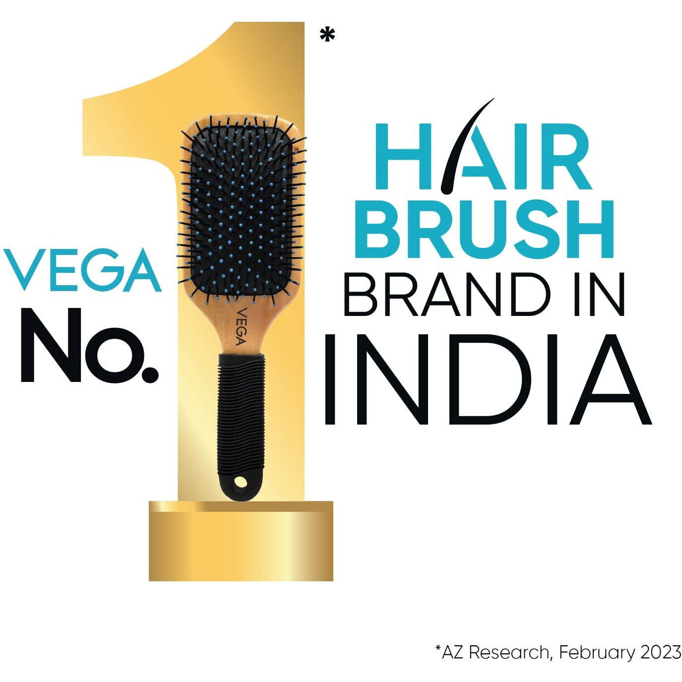 Vega Round Hair Brush (India's No.1* Hair Brush Brand) For Adding Curls, Volume & Waves In Hairs| Men And Women| All Hair Types Color May Vary, (E14-Rb)