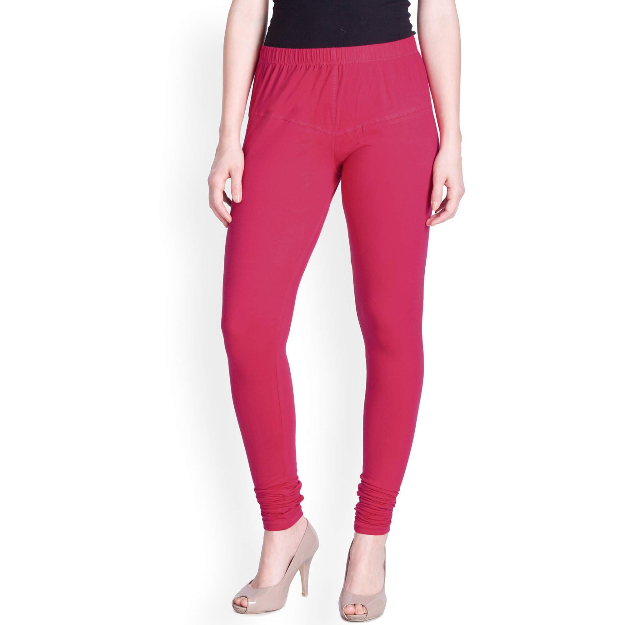 Lyra Women Solid Premium Cotton Ankle Length Leggings | Mid-Waist | Fashionwear