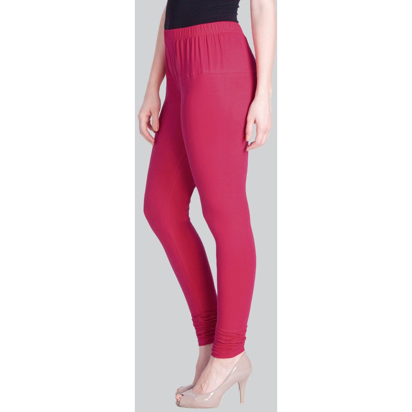 Lyra Women Solid Premium Cotton Ankle Length Leggings | Mid-Waist | Fashionwear