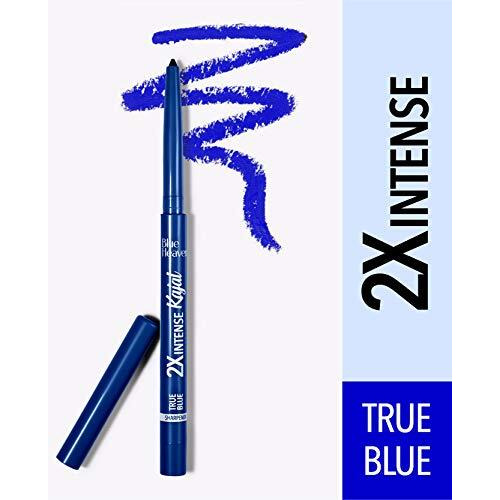 Blue Heaven 2X Intense Kajal Pencil - True Blue, Matte Finish, Waterproof And Smudge Proof Kajal, 0.30Gm