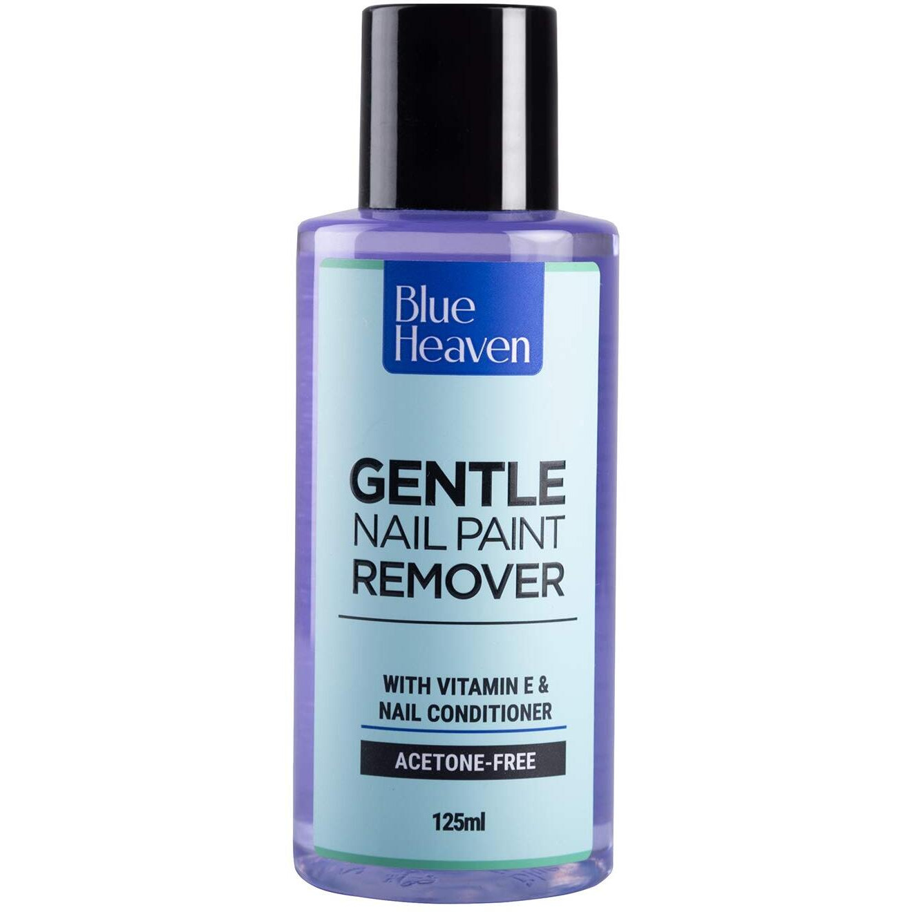 Blue Heaven Gentle Nail Paint Remover, Infused With Vitamin E And Nail Conditioner, Acetone Free, Gentle Nail Polish Remover, 125Ml