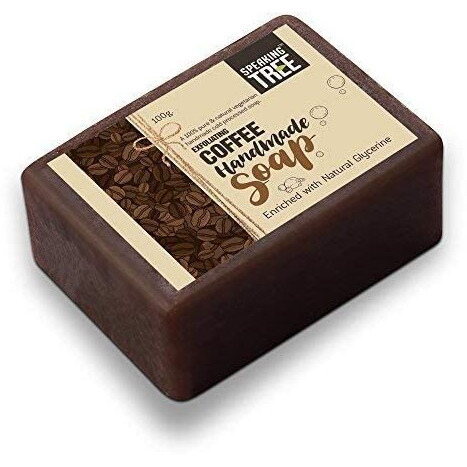 Speaking Tree  Exfoliating Coffee Handmade Soap 100Gms (Pack Of 5) | Specially Formulated And Cold Processed  All Natural Ingredients For Perfectly Clean Skin - Handmade With Love