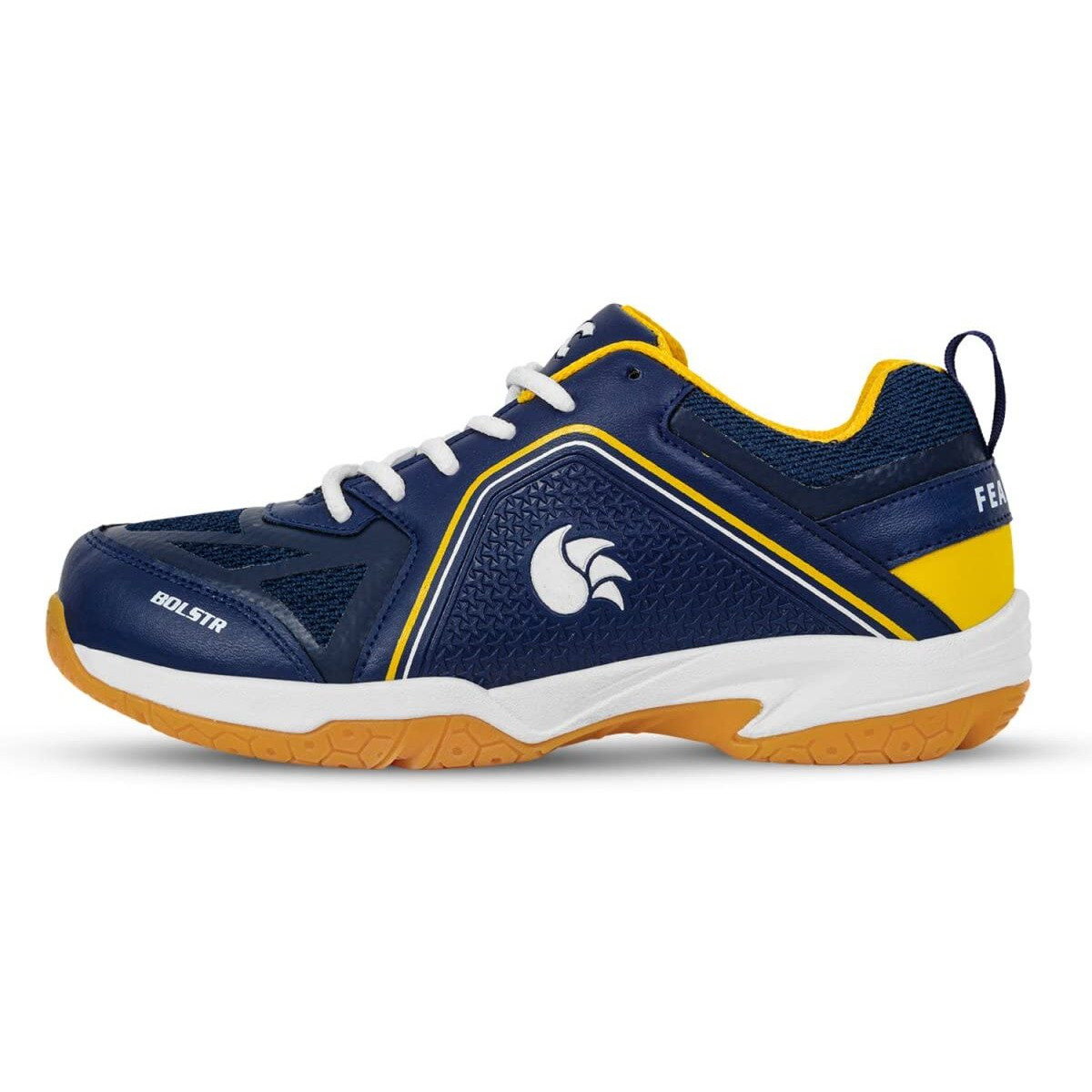 Dsc Bolstr Badminton Shoes (Navy/Yellow) Size-5
