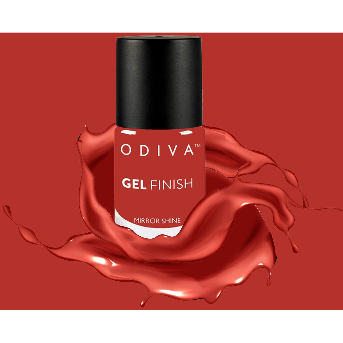 Odiva Gel Finish Nail Polish, Quick-Dry, Nail Paint, Long Lasting, Chip Resistant, High Gloss, 11 Ml (01 Cherry Pie (Red))