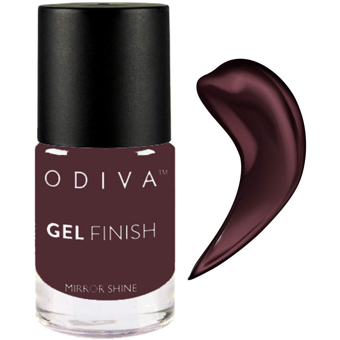 Odiva Gel Finish Nail Polish, Chemical Free Formula Quick Dry Long Lasting Nail Paints, 11 Ml (Rustic Charm (Maroon))