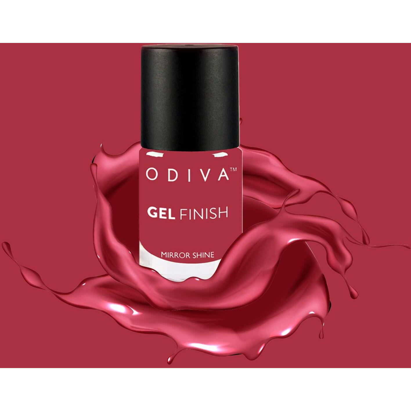 Odiva Gel Finish Nail Polish, Paraben Free & Non Toxic, Chip Resistant & Quick Dry, Glossy Finish, 11 Ml (008 Passion Pink (Pink),)