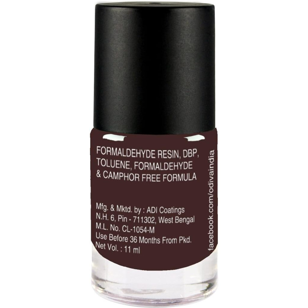 Odiva Gel Finish Nail Polish Long Lasting, Chip Resistant, Quick Dry 11 Ml (10 Burgundy Wine)