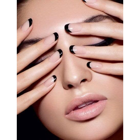 Odiva Gel Finish Nail Polish Long Lasting Smooth Finish 11 Ml (13 Lbd (Black))