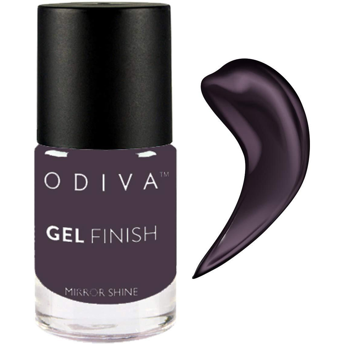 Odiva Gel Finish Nail Polish, Chemical Free Formula Quick Dry, Glossy Finish And Long Lasting Nail Paint 11 Ml (023 Warmed Wine (Purple))