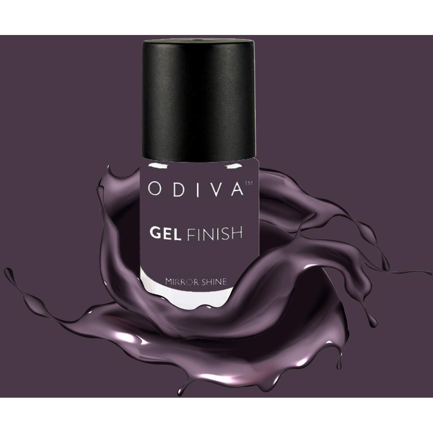 Odiva Gel Finish Nail Polish, Chemical Free Formula Quick Dry, Glossy Finish And Long Lasting Nail Paint 11 Ml (023 Warmed Wine (Purple))