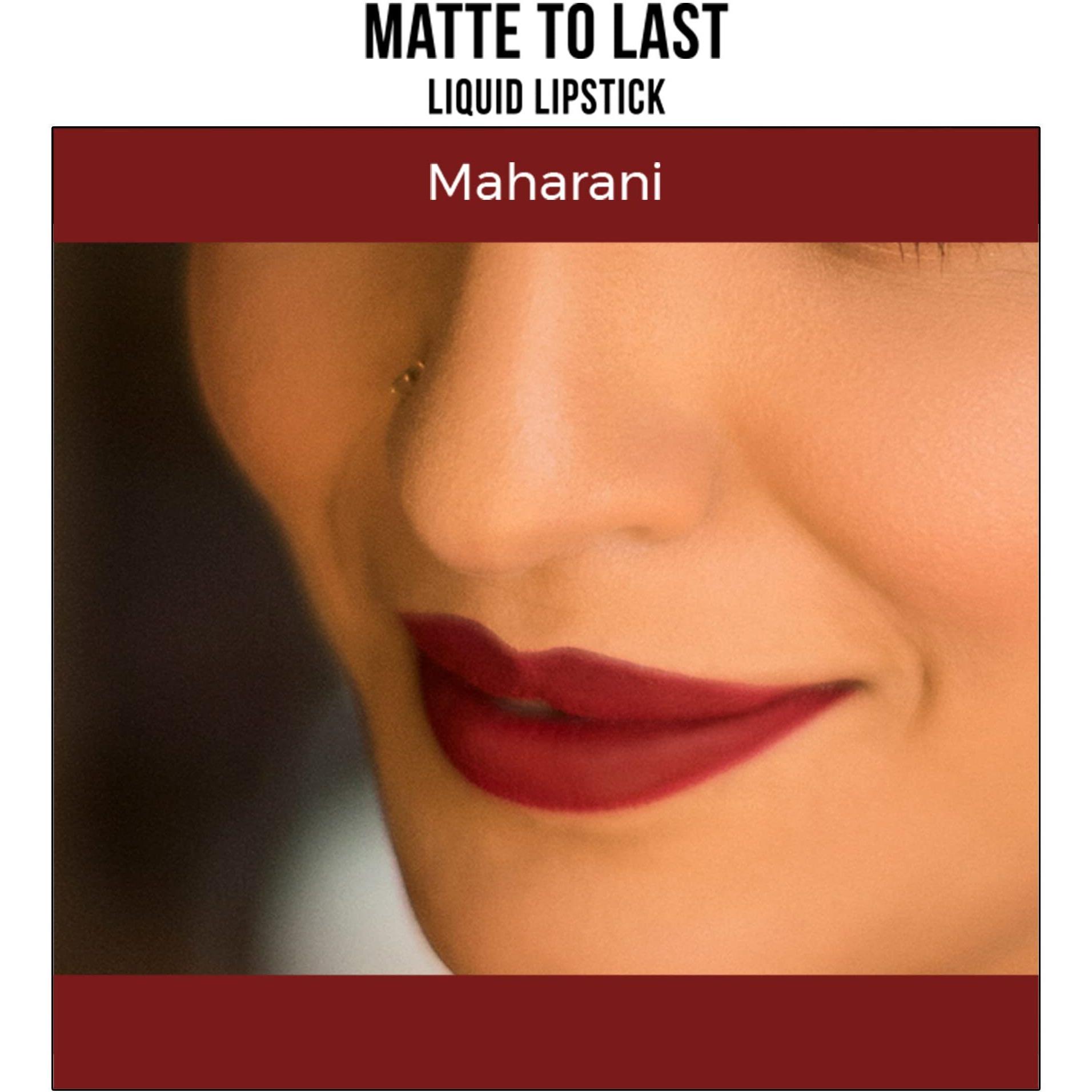 Nykaa Matte To Last  Liquid Lipstick - Maharani 02 (5Ml)