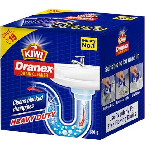 Kiwi Dranex Drain Cleaner 50G*6N