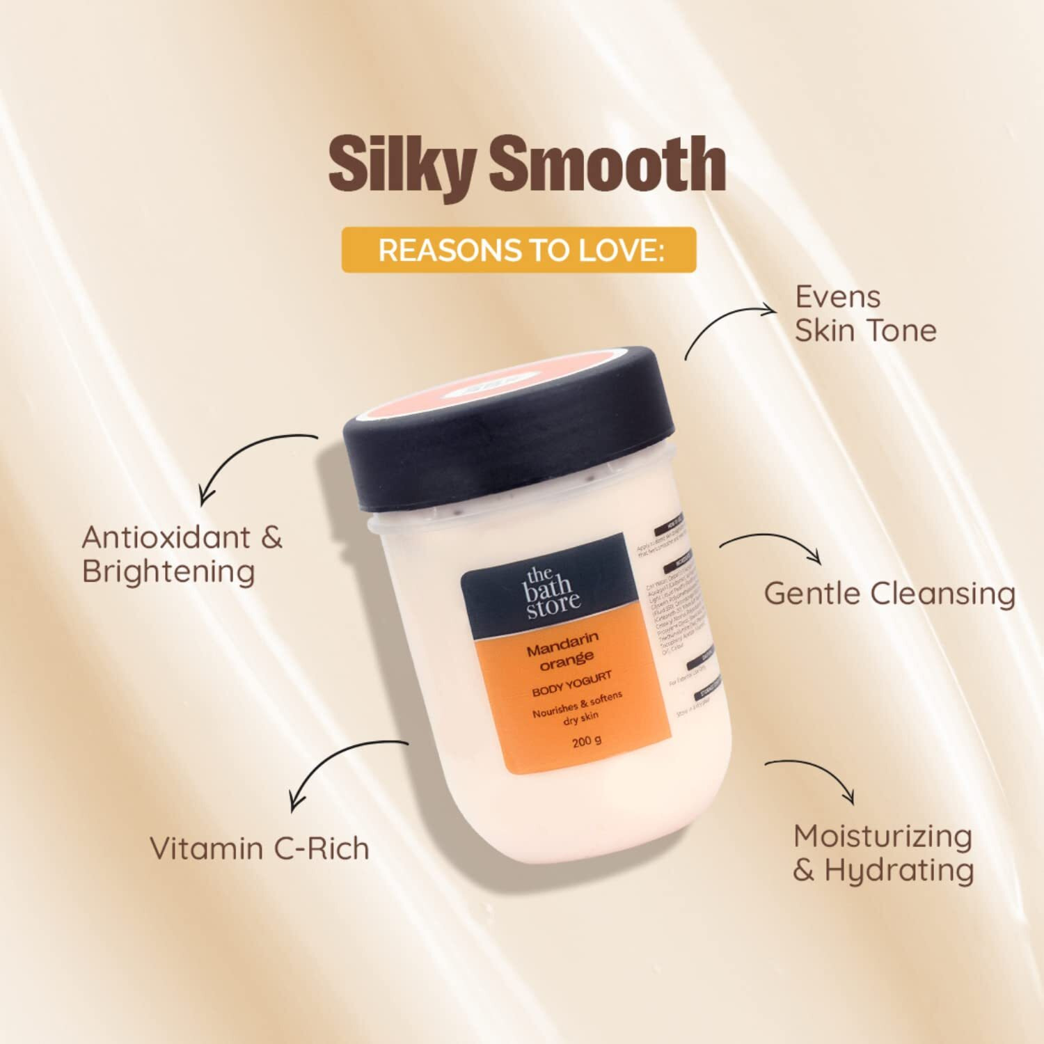 The Bath Store Mandarin Orange Body Yogurt Lotion 200Gm