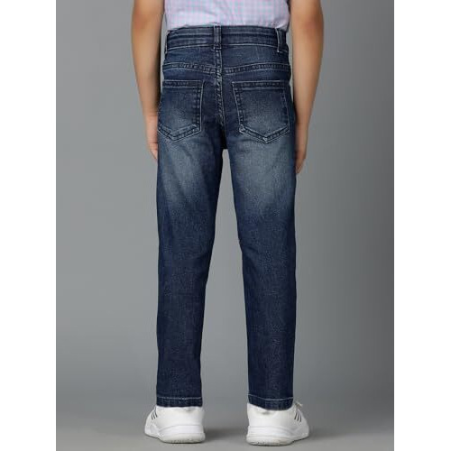 Tales & Stories Boys Blue Elastane Jeans (T198010-13-14-Db_Blue_13-14 Years)