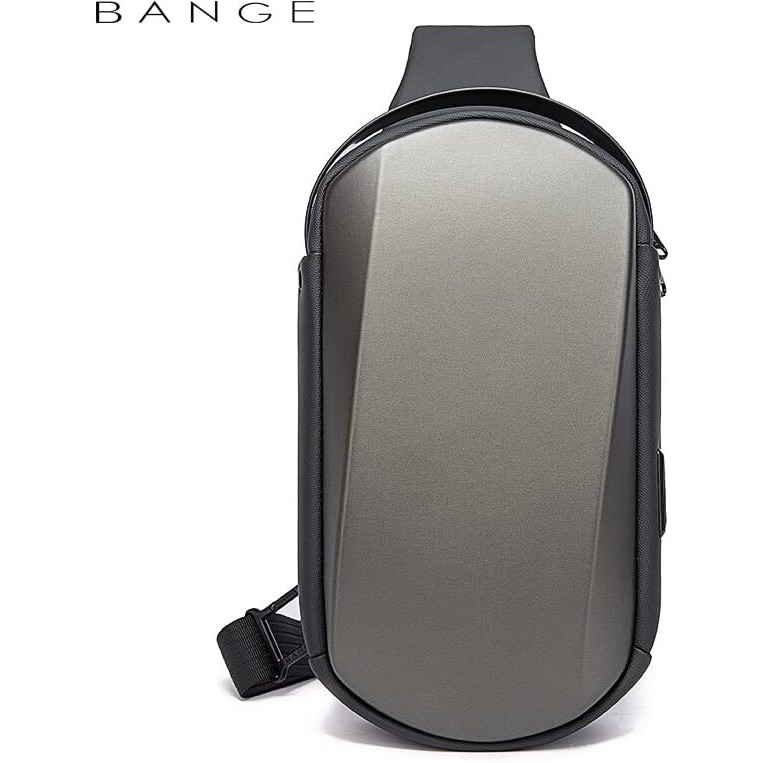 Red Lemon Bange Waterproof Tpu Unisex Travel Crossbody Sling Bag Chest Pack With Usb Charging (Grey)