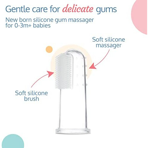 Luvlap 4 Stage Baby Oral Care Set For Infant, Baby, Toddler & Kids' Primary Teeth & Gums, Infant Gum Massager, 2 Toddler Brushes, One Training Toothbrush, Bpa Free, New Born To 60Months