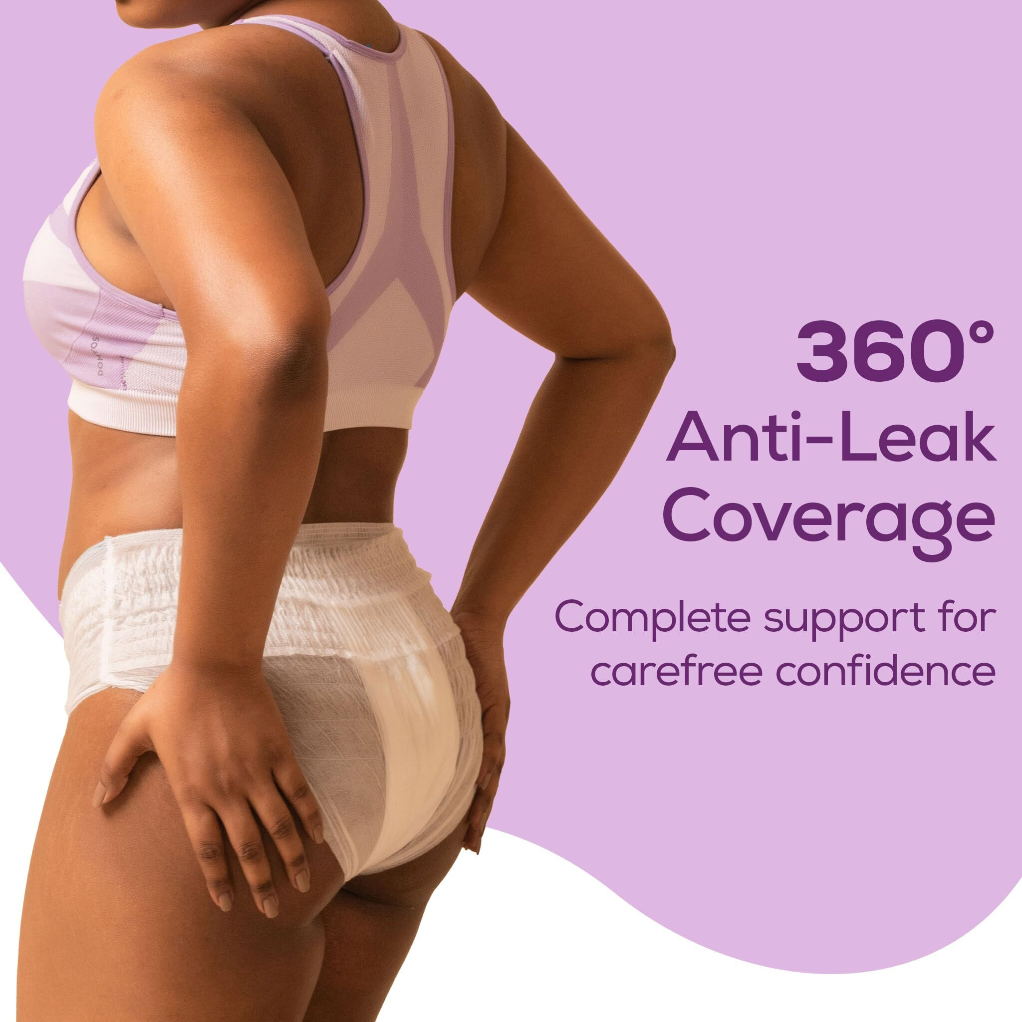 Evereve Period Panty For Girls & Women, (L-Xl), 10 Pcs, 360 Degree Coverage, 0% Leaks, High Absorbency For Heavy Flow, Maternity Delivery Pads, Postpartum & Overnight Protection, Disposable Panty