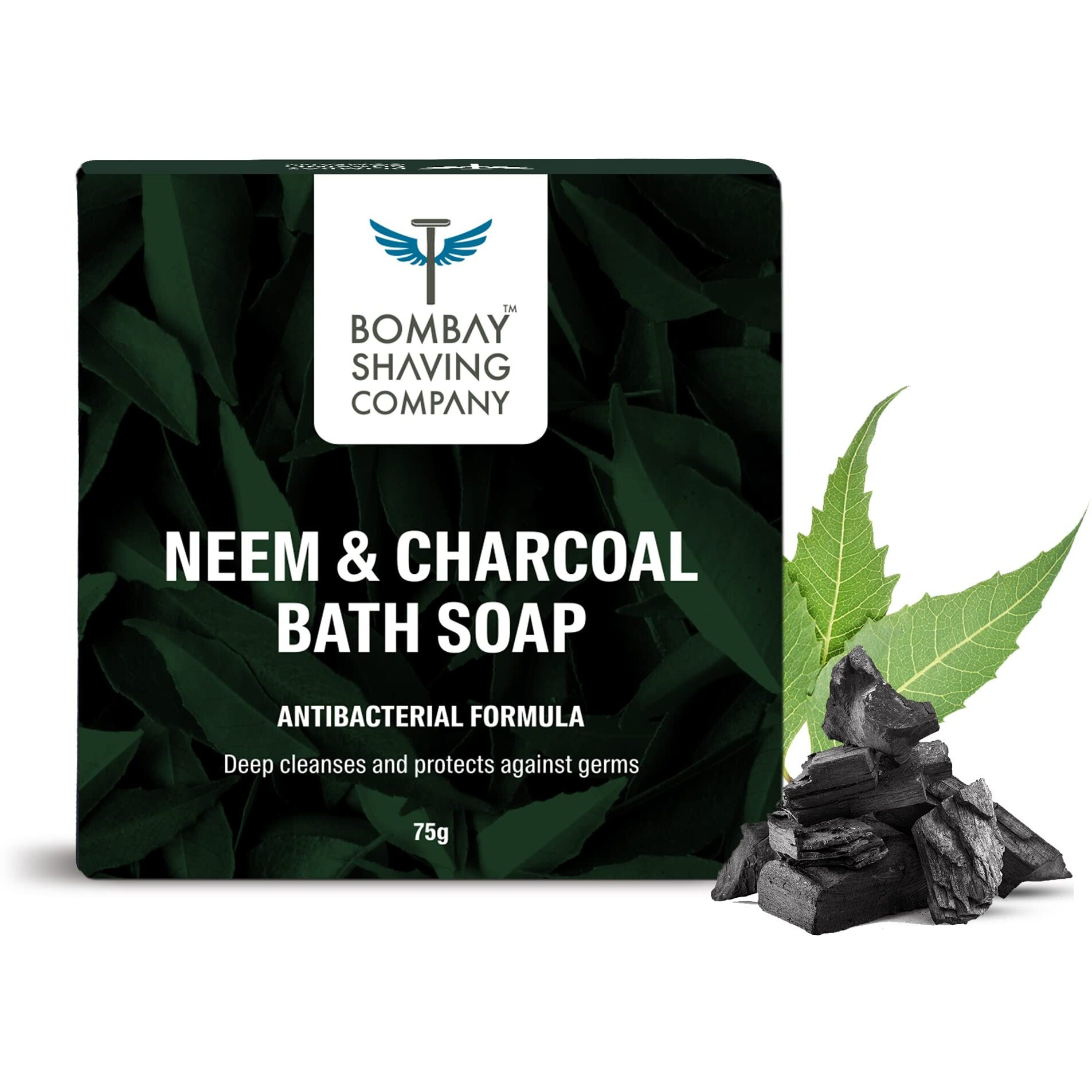 Bombay Shaving Company Charcoal And Neem Bath Soap For Men | Pack Of 3,75G Each