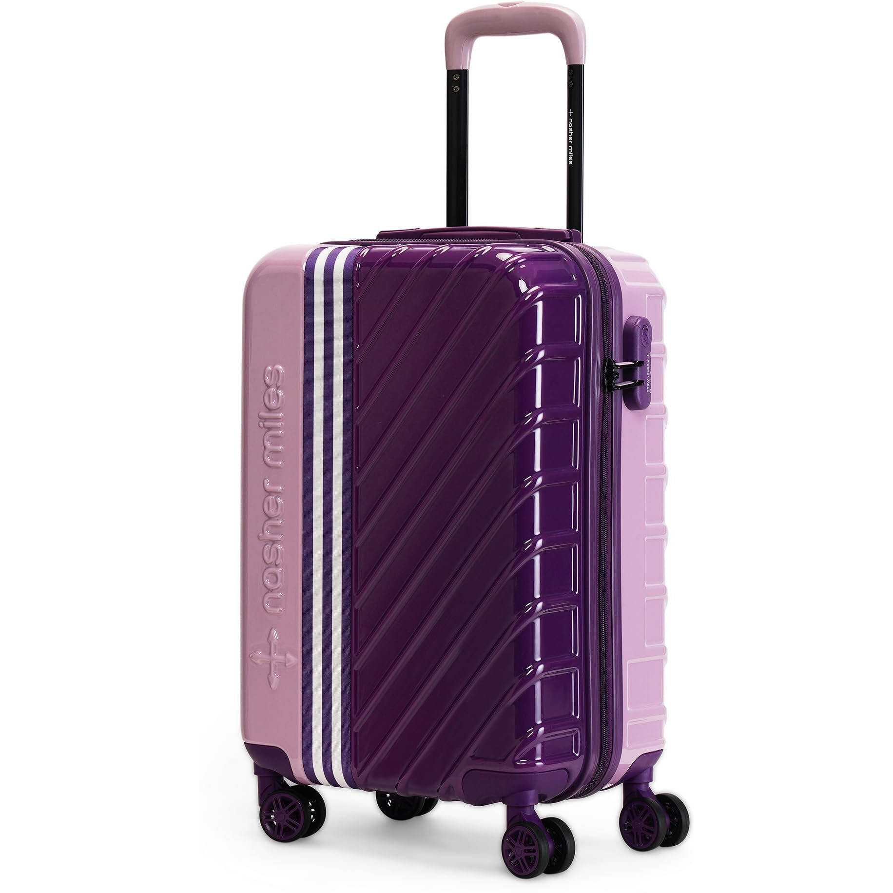 Nasher Miles Vegas Hard-Sided Polycarbonate Cabin Luggage Light Purple Magenta 20 Inch |55Cm Small Trolley Bag