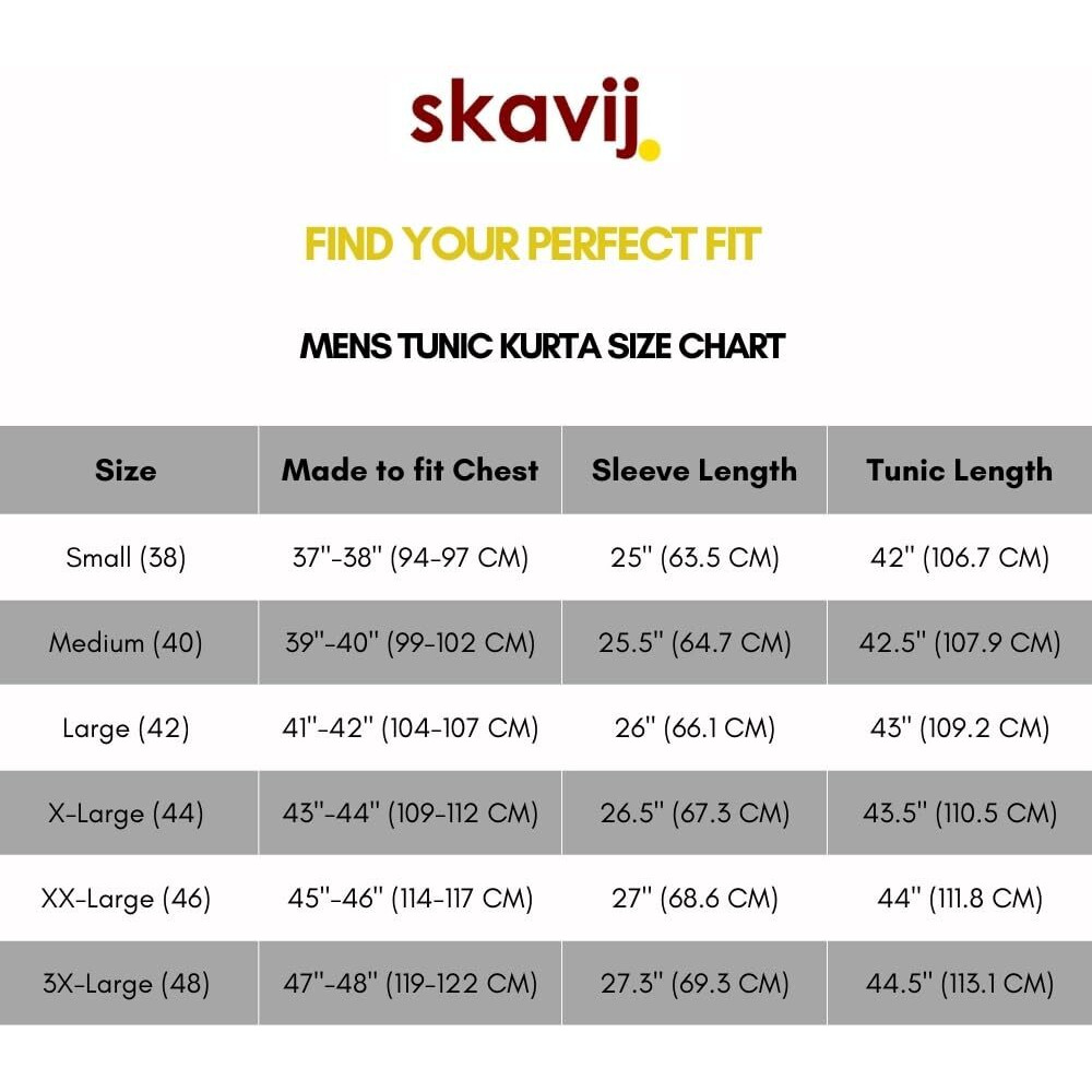 Skavij Men's Cotton Kurta Summer Casual Long Shirt Regular Fit Gold_Medium