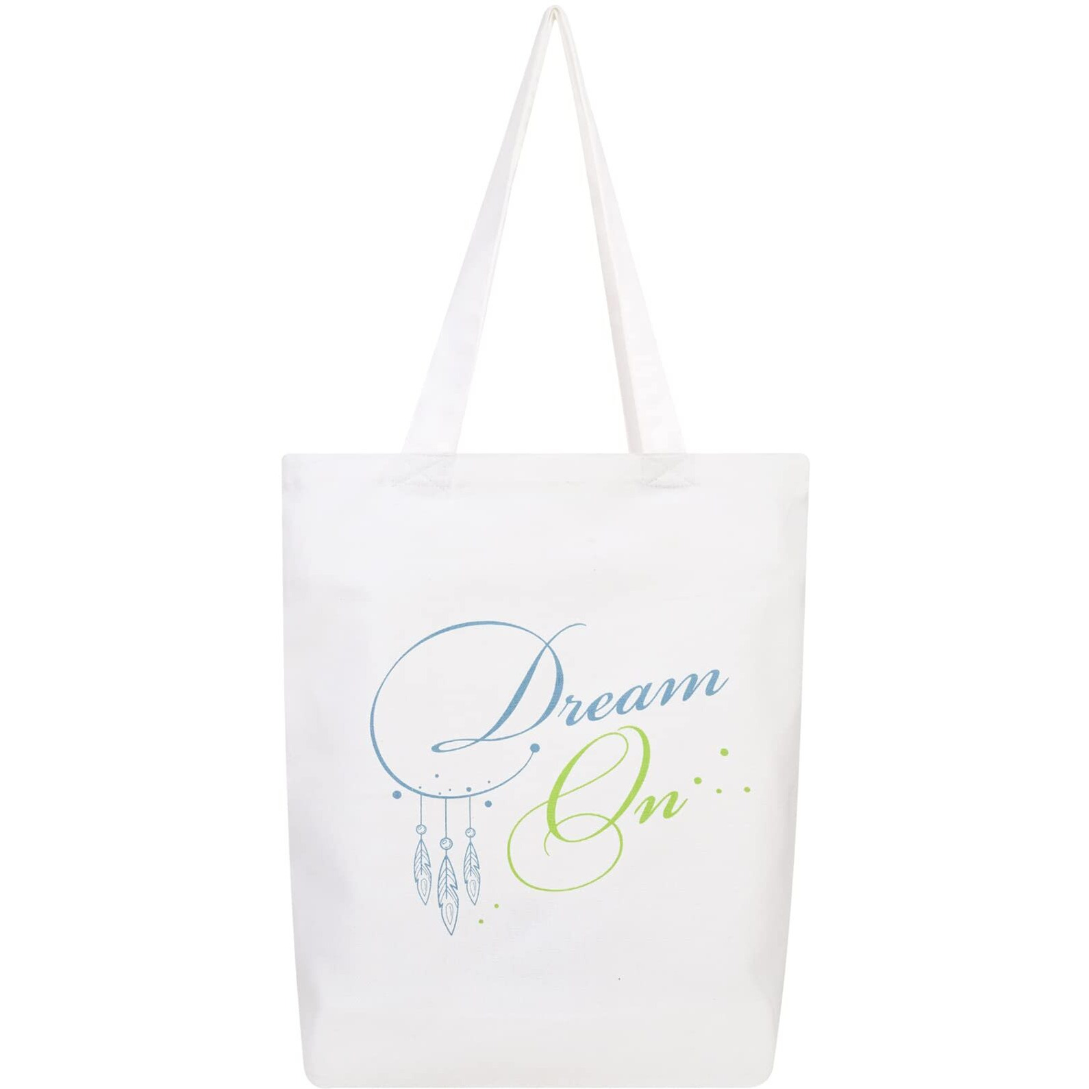 Doodle Travel Tote Bag For Women And Girls | Eco-Friendly Shoulder Bag For Shopping, Travelling And College I Washable And Reusable - (Dreamer), White