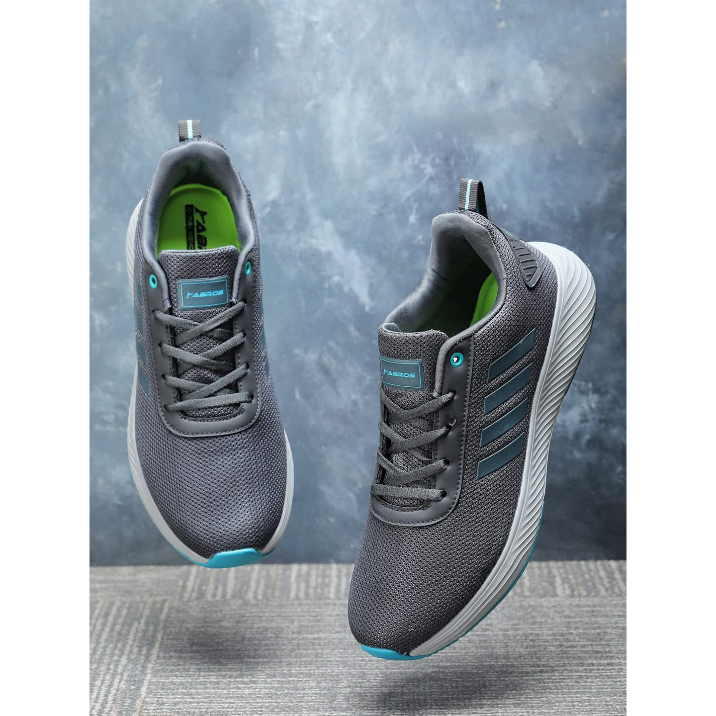 Abros Men's Prime-N Assg1112N Sports Shoes_D.Grey/Sea Green_7Uk