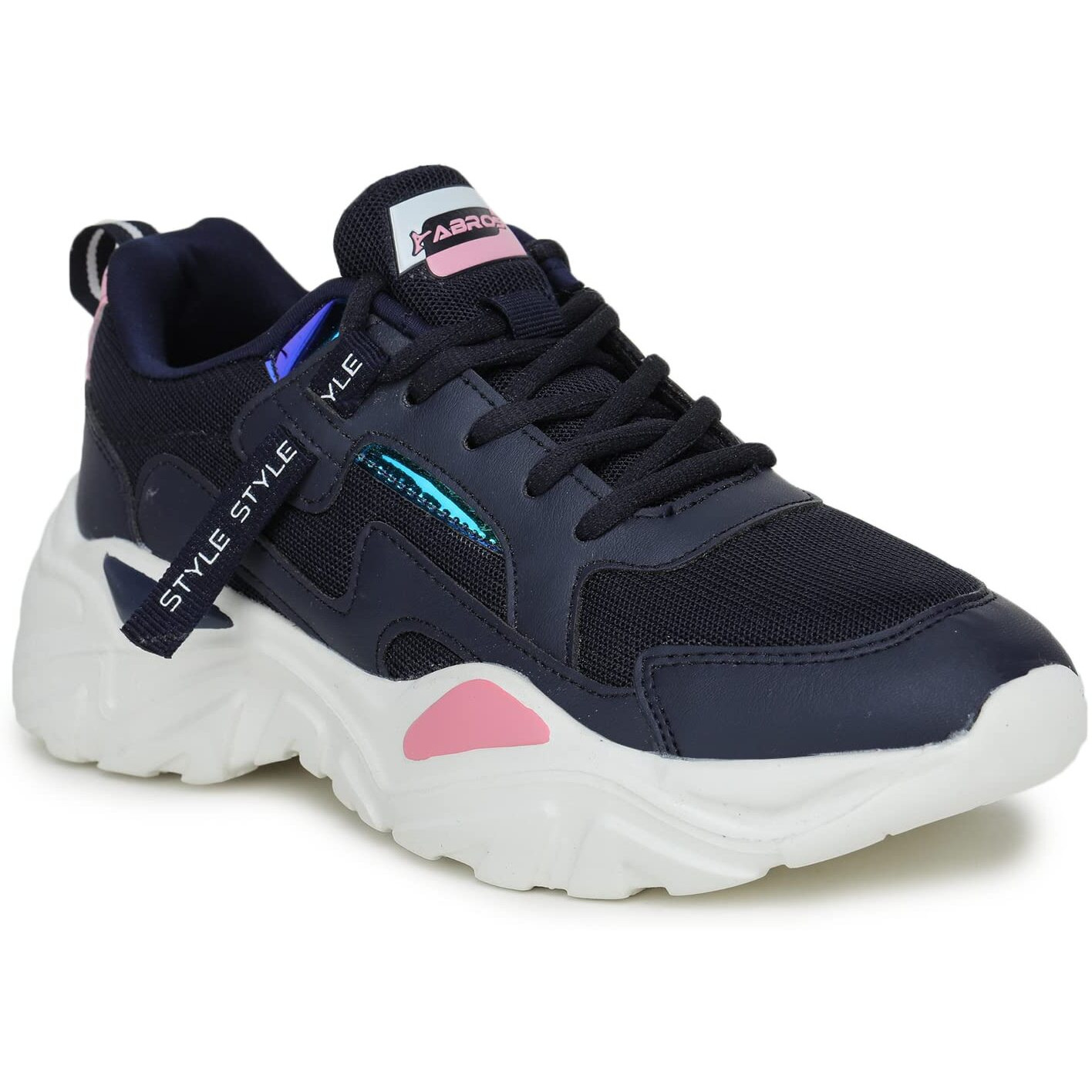 Abros Women's Serena Assl0141 Shoe's -Navy/Pink -7Uk