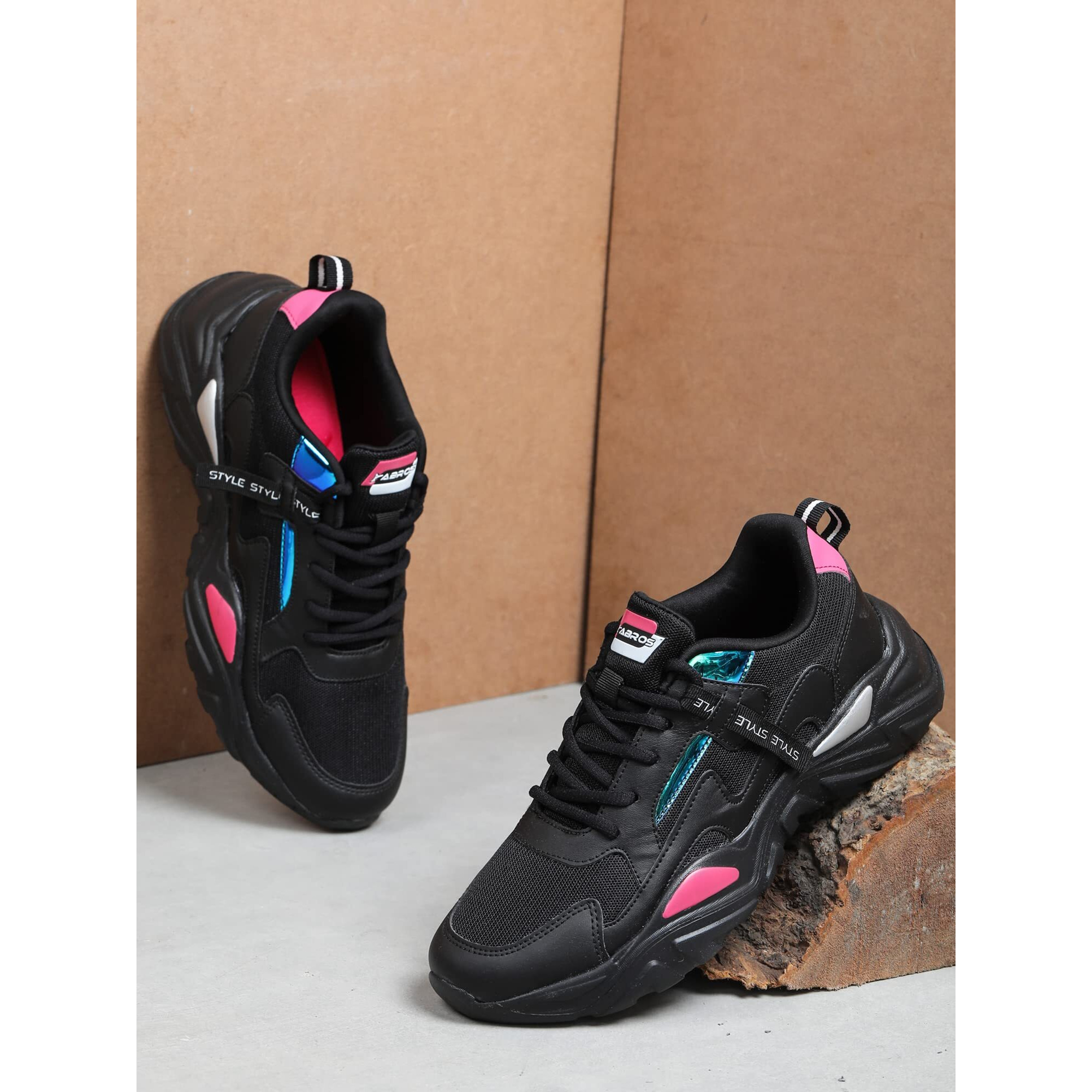 Abros Women's Serena Assl0141 Shoe's -Black/Rani -5Uk