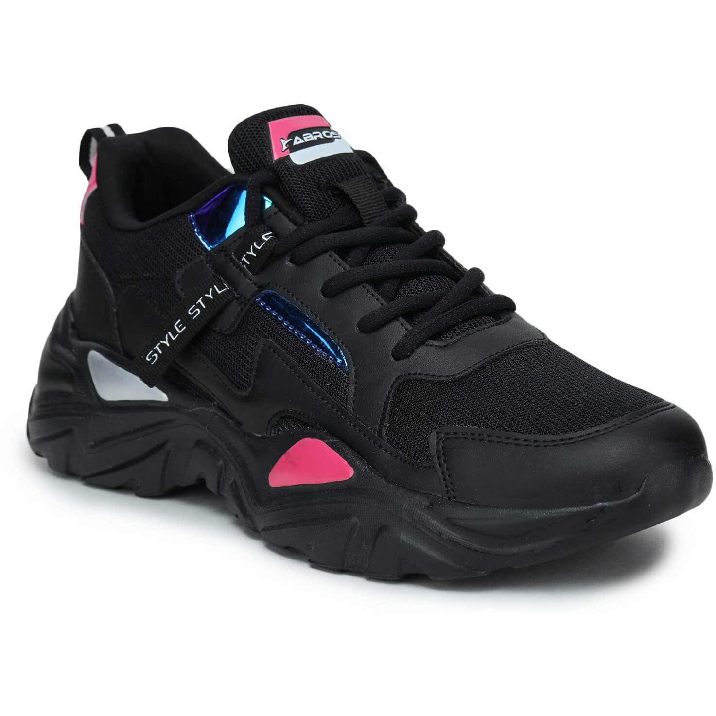 Abros Women's Serena Assl0141 Shoe's -Black/Rani -6Uk