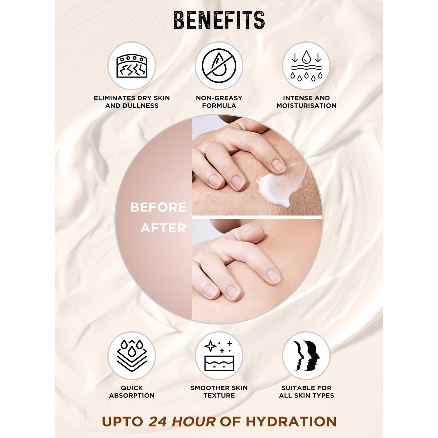 Mancode Chocolate Body Yogurt Body Cream - 100Gm For Men | Dry Dull Rough Skin Quick Absorbing | Instant Moisturization | Knees, Elbows, Neck, Underarms, Back, Ankles, Knuckles| Gentle Exfoliant