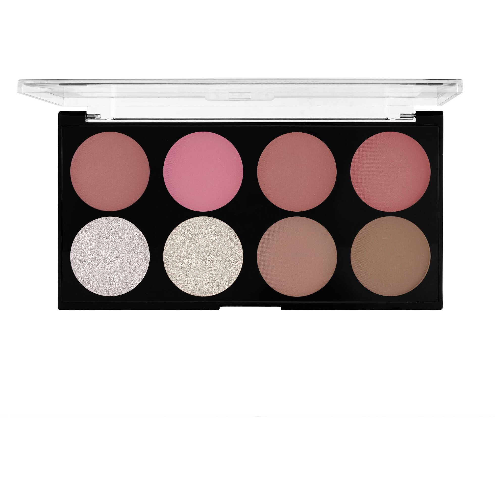 Mars Fantasy Face Palette For Makeup With Blushes, Shimmer Highlighters And Bronzer| Highly Pigmented & Long Lasting | All-In-1 Face Makeup Kit (20G) (Shade-02)